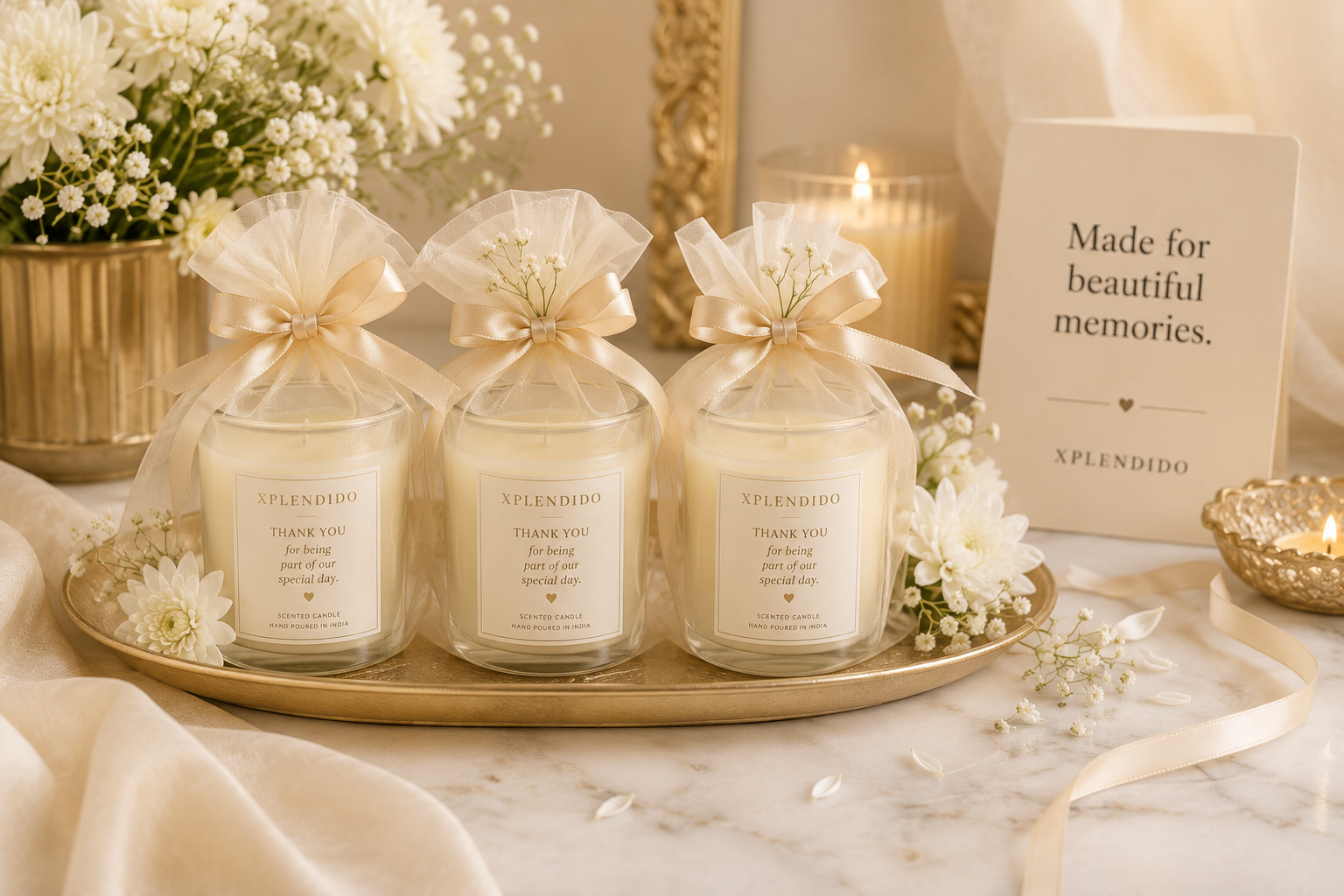 Xplendido Wedding Candle Return Gifts